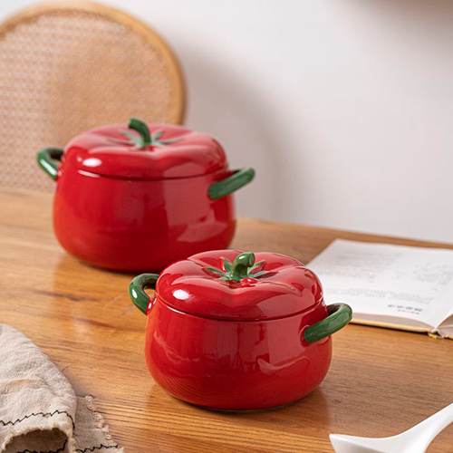 حلة بورسلين شكل طماطم