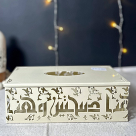 علبة مناديل معدن