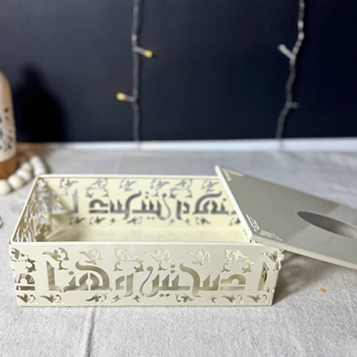 علبة مناديل معدن