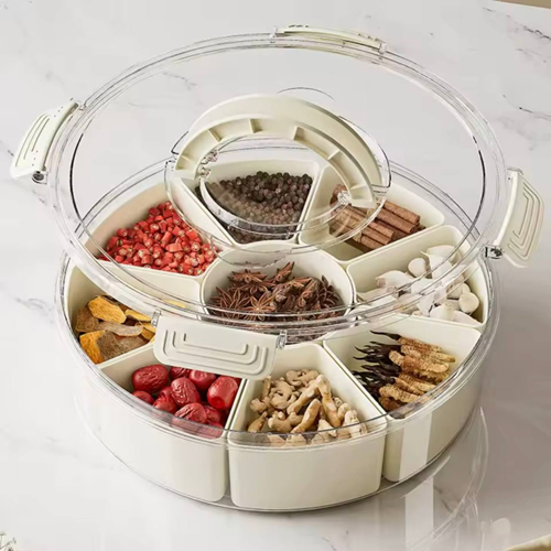 علبة تسالي مقسمة 8 خانات