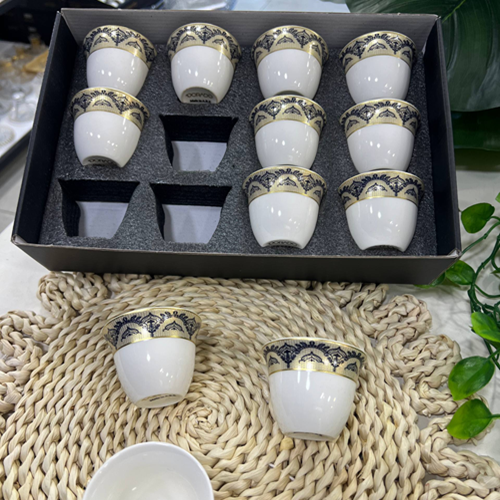 طقم فناجين بورسلين عربي 12 قطعة