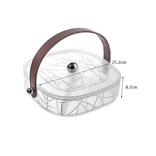 بوكس تقديم التسالي بيد جلد