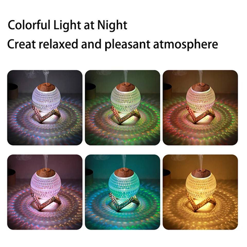 فواحة شكل كرة بحامل خشبي