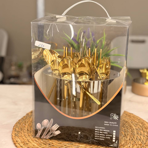 Image of طقم معالق جولد  30 قطعة