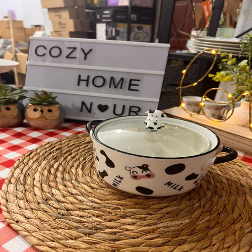 حلة بورسلين شكل cow🐮