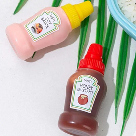 طقم 2 زجاجة ميني للصوصات