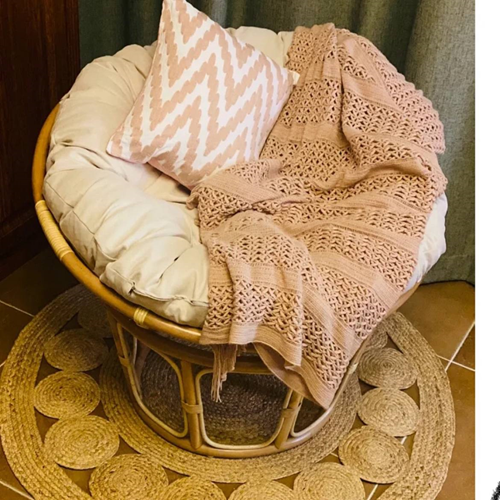 سجادة خوص دائرية