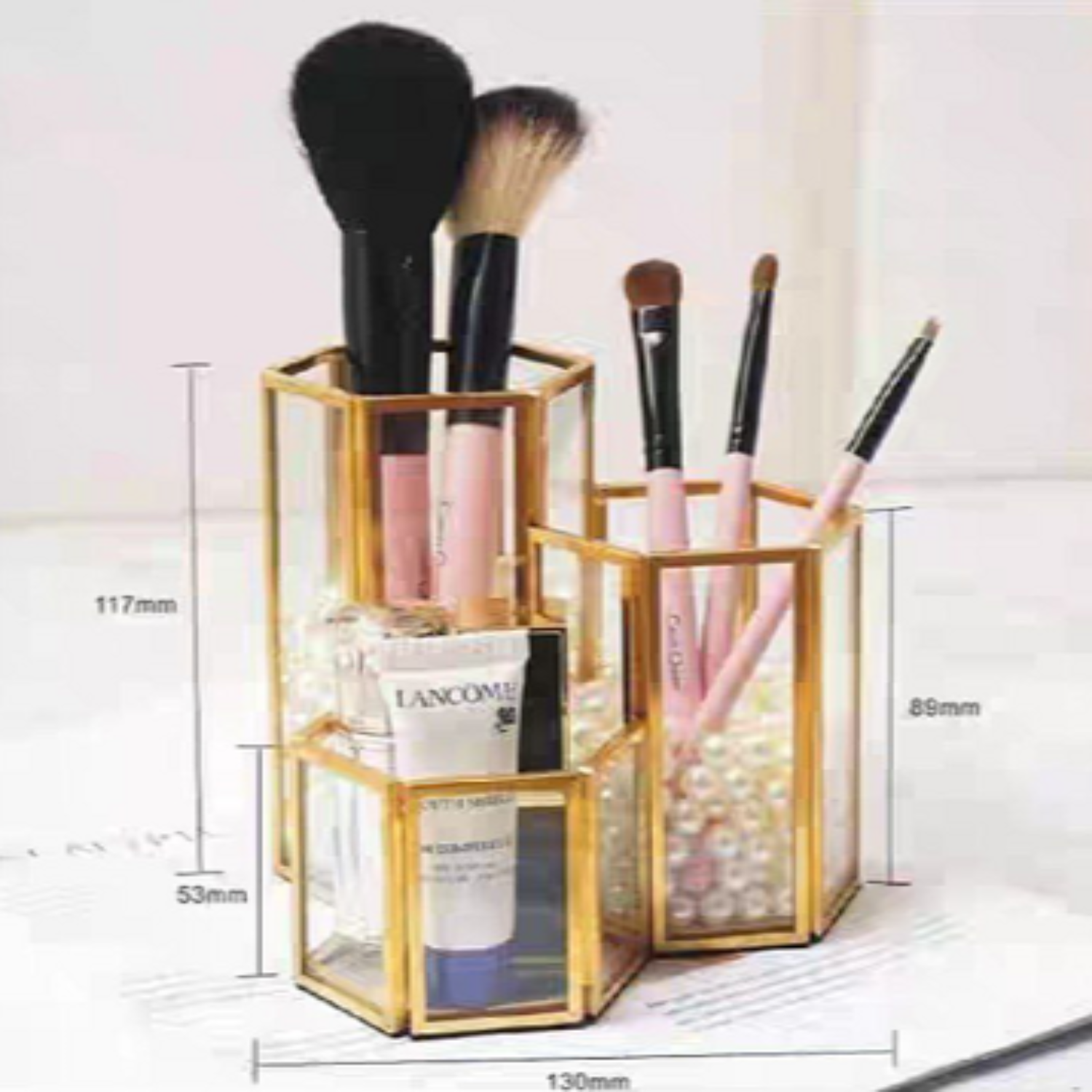 منظم زجاج 3 خانة