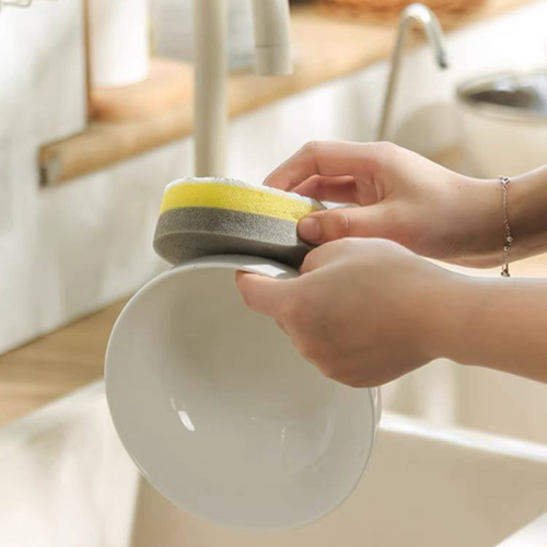 طقم أسفنجة مواعين سمايل 4 قطع