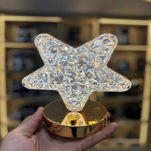 أباجورة كريستال شكل نجمة