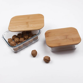 طقم طواجن بايركس بغطاء خشب 3 قطع