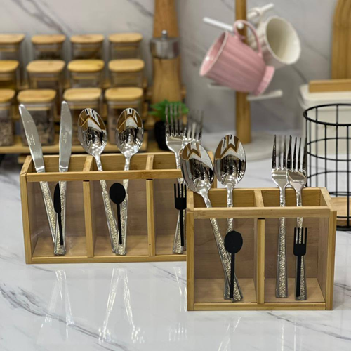 حامل معالق خشب