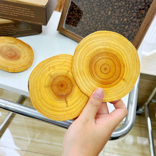 طقم كوستر خشب 4 قطع