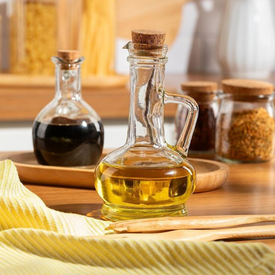 زياتة زجاج بغطاء فل