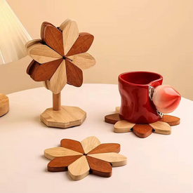 كوسترات بستاند شكل وردة