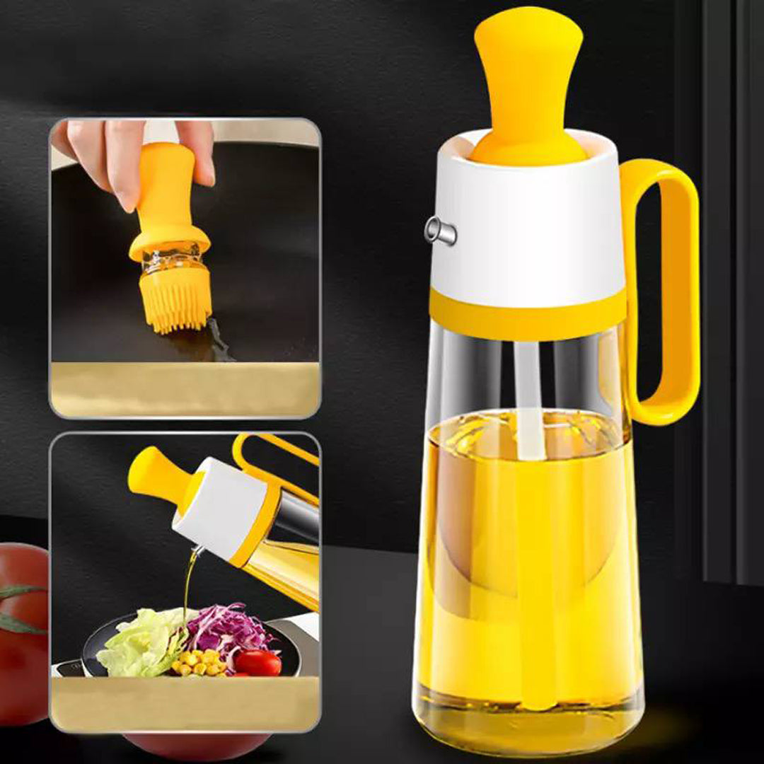 زجاجة موزعة للزيت بفرشاة دهان