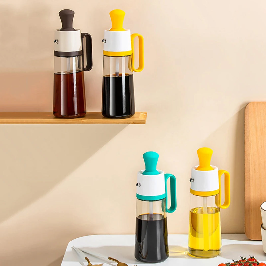 زجاجة موزعة للزيت بفرشاة دهان