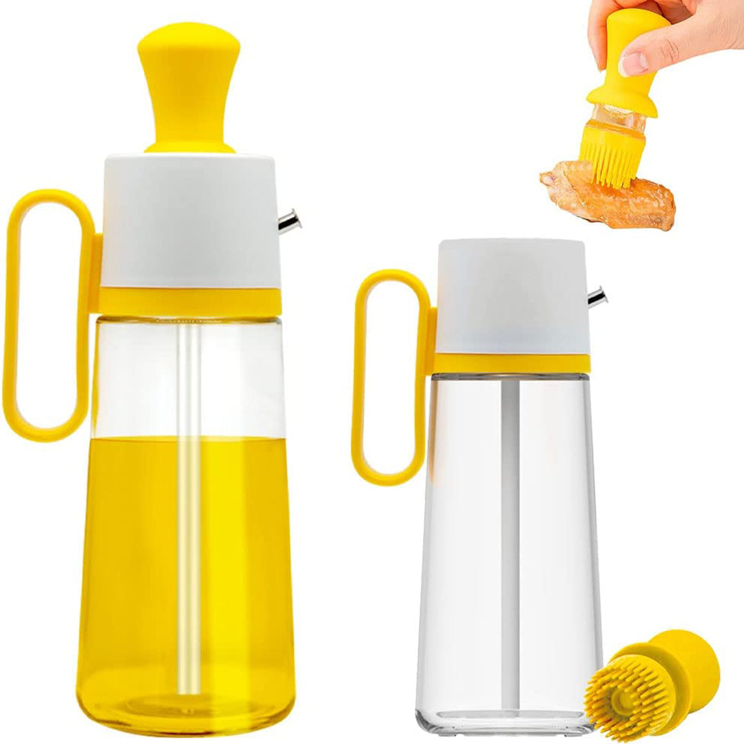 زجاجة موزعة للزيت بفرشاة دهان